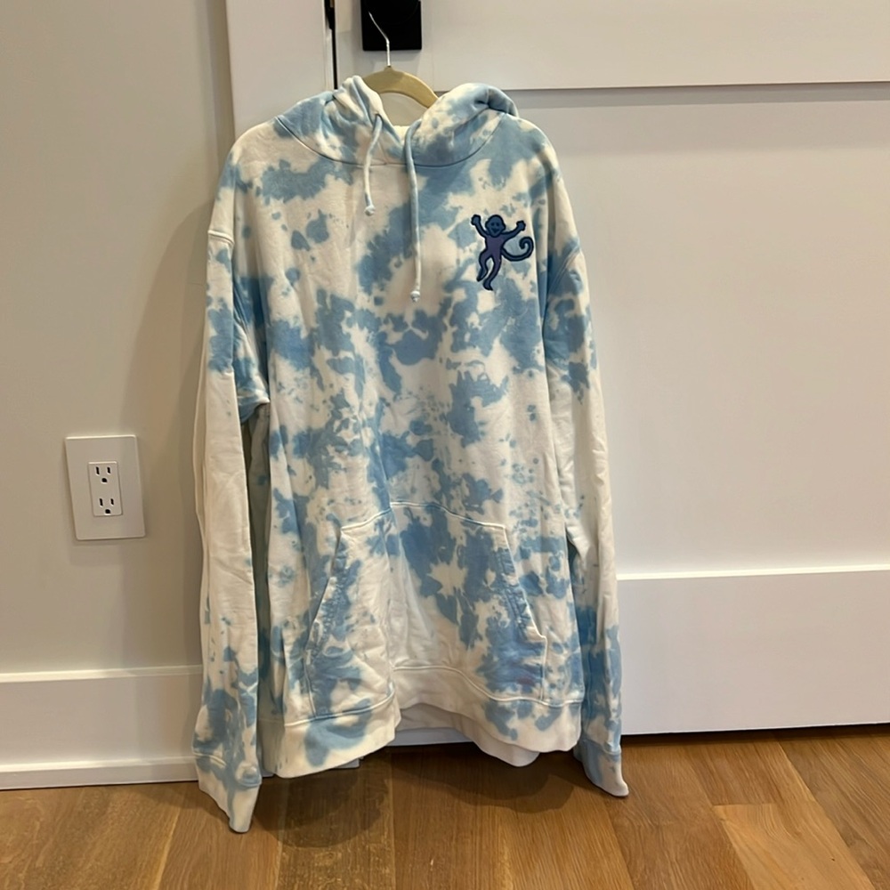 Roller Rabbit blue tie dye monkey sweatshirt